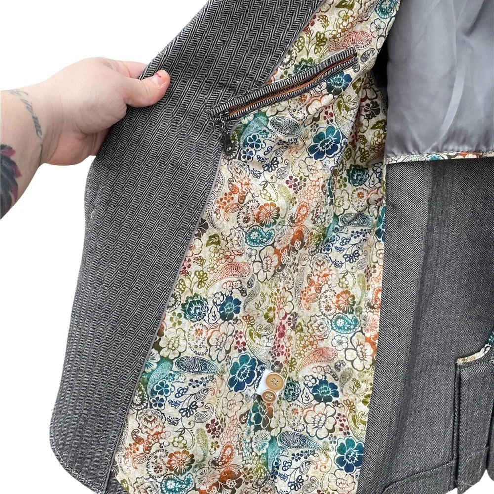 TOMMY BAHAMA Cotton Herringbone Sport Coat Blazer